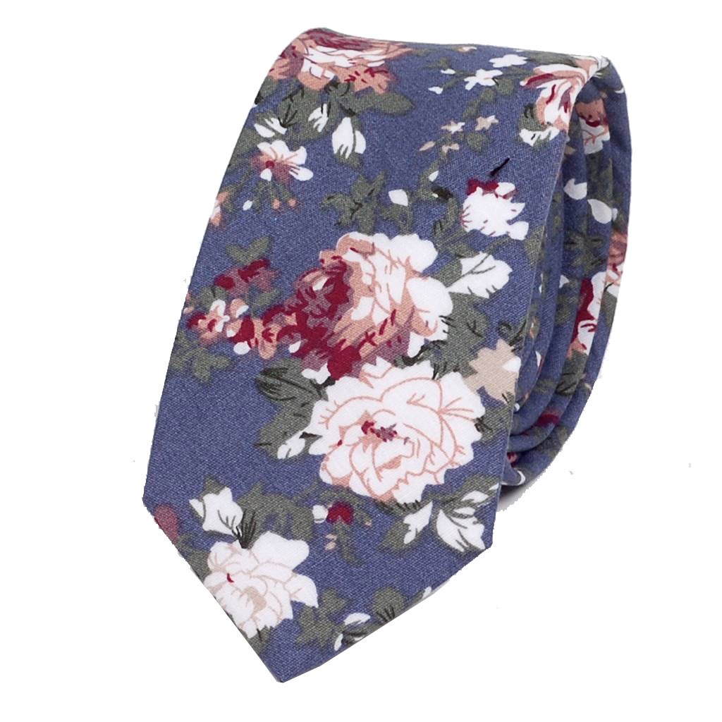 ナロータイ 花柄 ネクタイ スリム メンズ レディース スキニー フローラル コットンタイ 綿素材 マットな質感 15種 花見 バラ ローズ 大剣幅6cm |  | 11