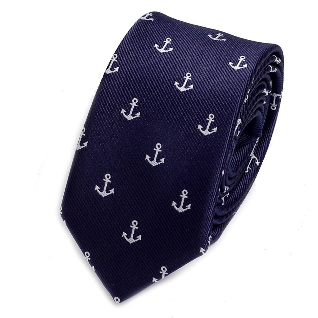 ネクタイ スリム ナロータイ マリーン 碇 アンカー 海 クラシック ストライプ パターン デザイン ブルー ネイビー 系 大剣幅6cm |  | 01