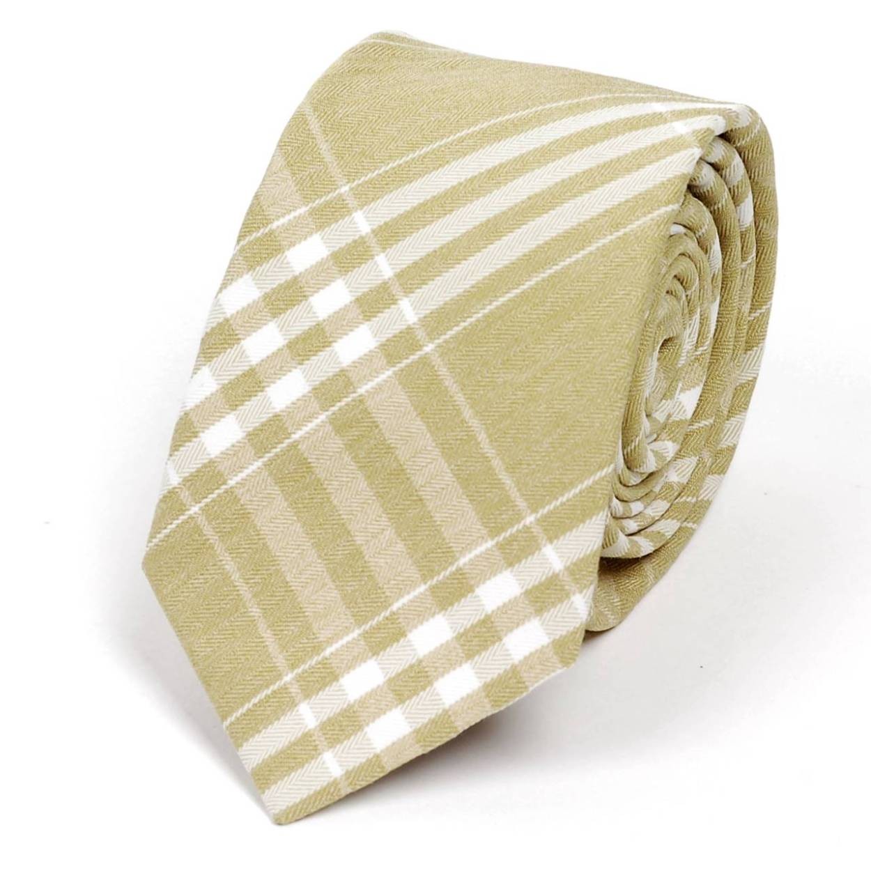 ネクタイ メンズ チェック柄 パステルカラー コットン素材 おしゃれ 淡い色でクールな感じのファッション・ネクタイ 大剣幅 6cm スリム・ナロータイ |  | 04