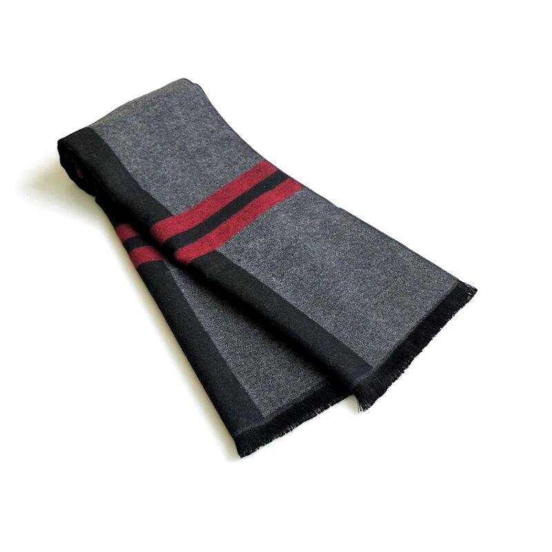 [秋冬] ストール マフラー カシミヤタッチ メンズ ネック スカーフ ドット柄 チェック柄 細長スカーフ ロング フリンジ ストール 6色 180x30cm |  | 03