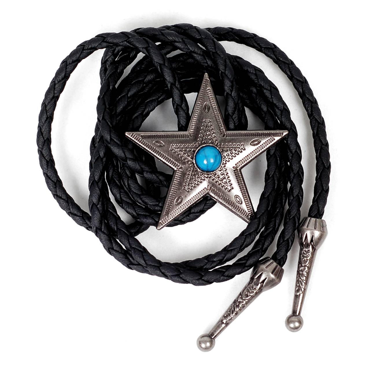 ループタイ ボロタイ スター 星 亜鉛合金 ウェスタン ペンダント ナイロン ロープ メンズアクセサリー 紳士用 ジュエリー 合成皮革 レザーロープ |  | 01