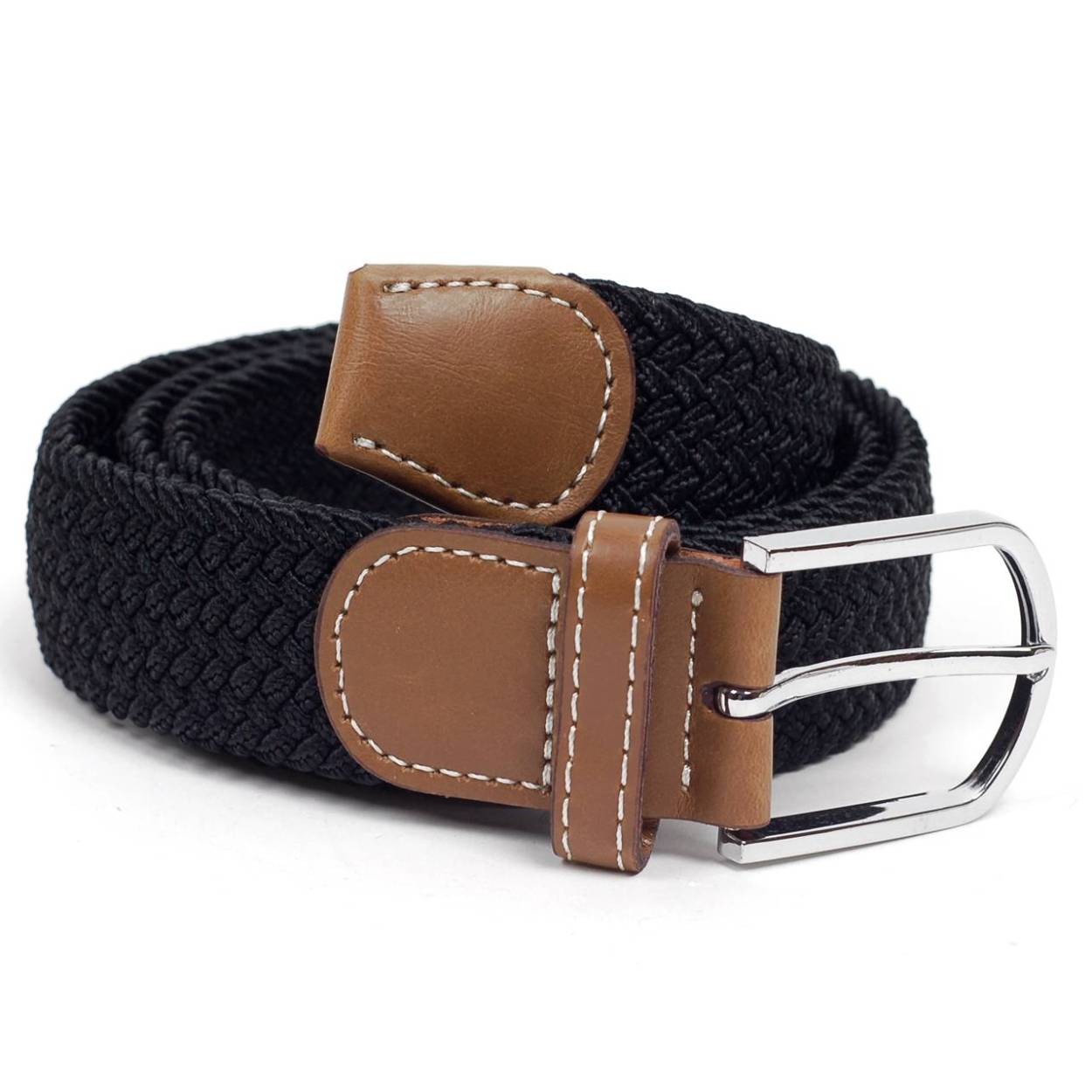 ベルト ストレッチ メッシュ 編み 穴なし 伸縮 無段階で調整自由 無地 ソリッドカラー カジュアル ゴルフ アウトドアに 男女兼用 ユニセックス |  | 01