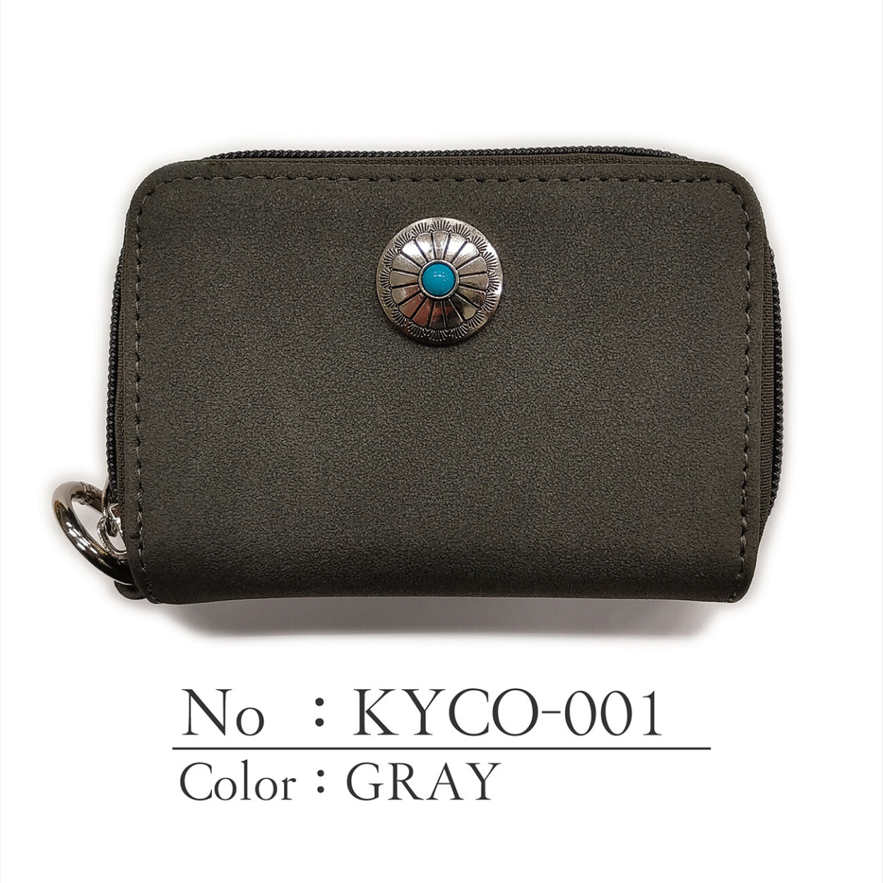 キーケース & ウォレット フェイク スウェード コンチョ メンズ レディース 男女兼用 エスニック ボタン おしゃれ 小サイズ 鍵入れ 小銭入れ 小物 雑貨 |  | 01