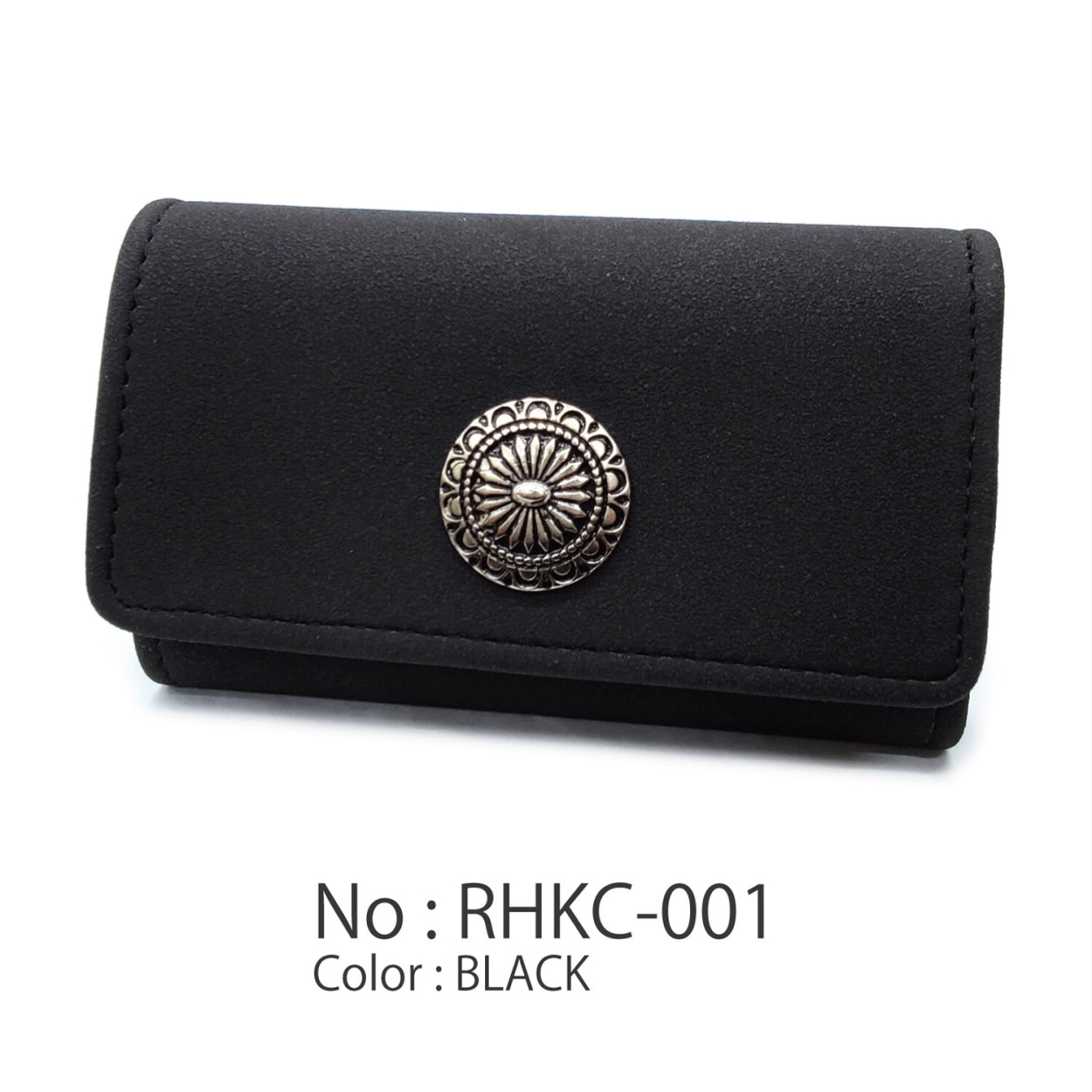 キーケース コイン入れ プチ財布 コンチョ エスニック飾り ボタン メンズ レディース 男女共用 おしゃれ 小サイズ 鍵入れ 小銭入れ 小物 雑貨 5色 |  | 01