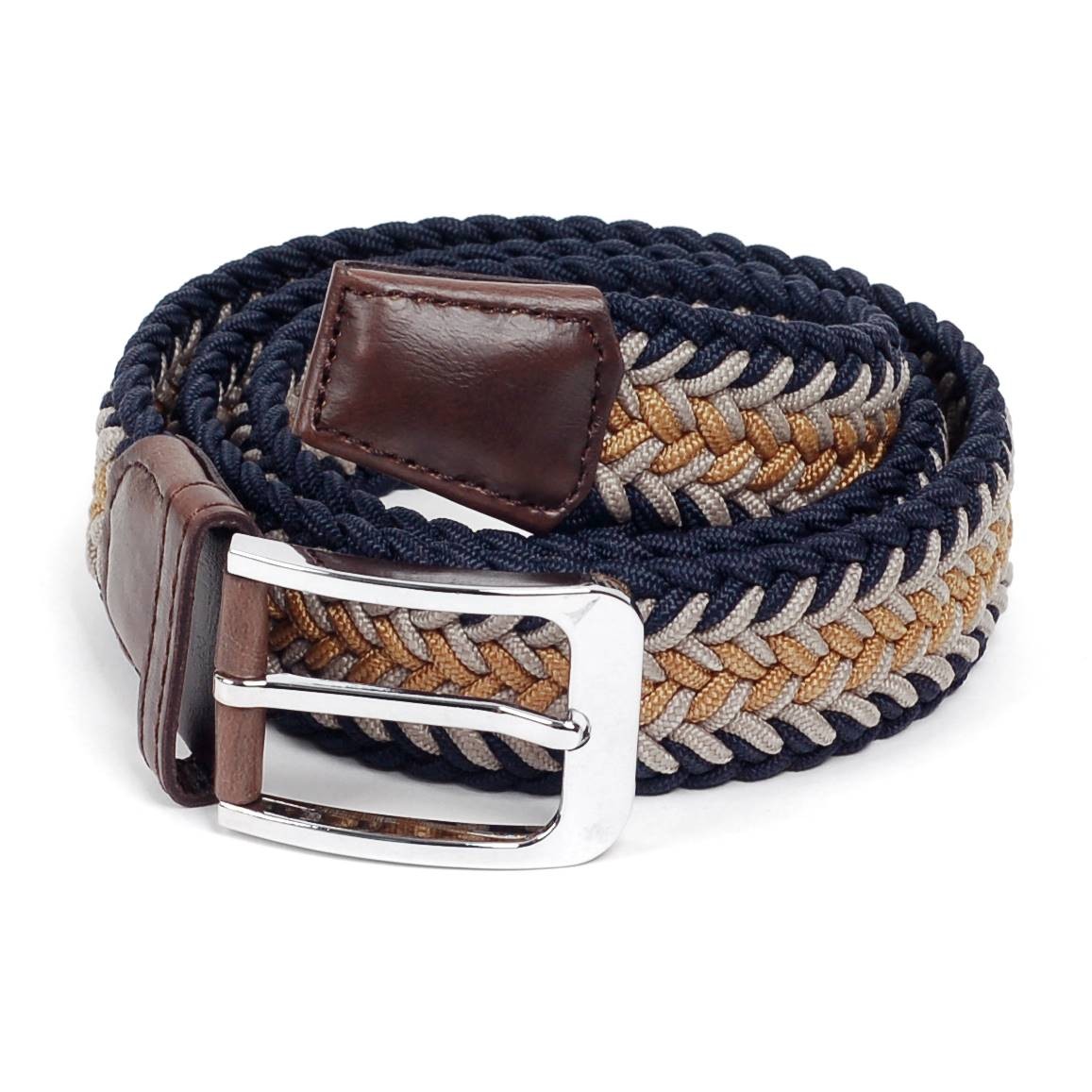 ベルト メンズ ストレッチ メッシュ フィッシュボーン 編み 穴なし 伸縮 無段階で調整自由 ゴルフ アウトドアに 男女兼用 ユニセックス |  | 05