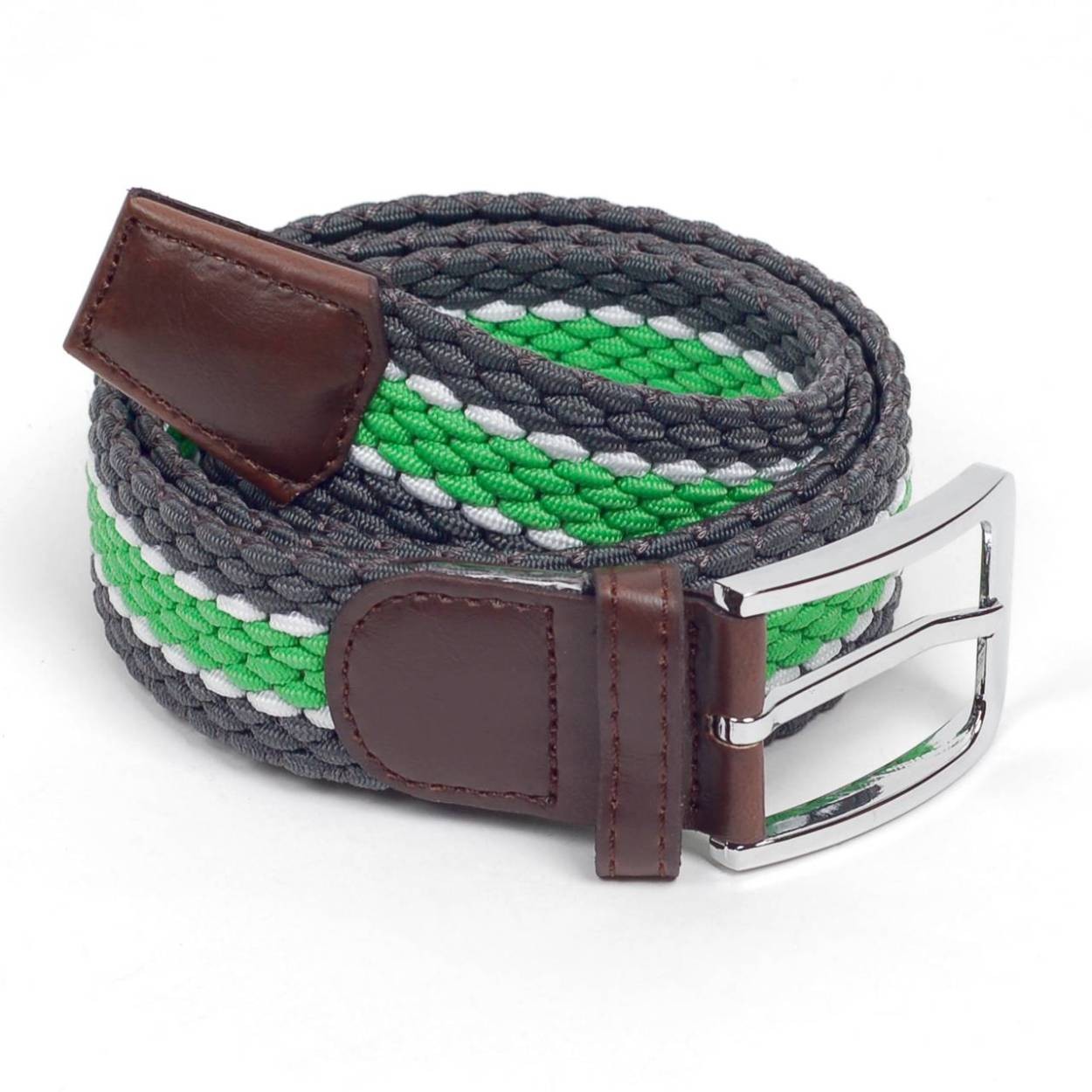 ベルト ストレッチ メッシュ ボーダーライン 編み 穴なし 伸縮 無段階で調整自由 ゴルフ アウトドアに 男女兼用 ユニセックス |  | 04