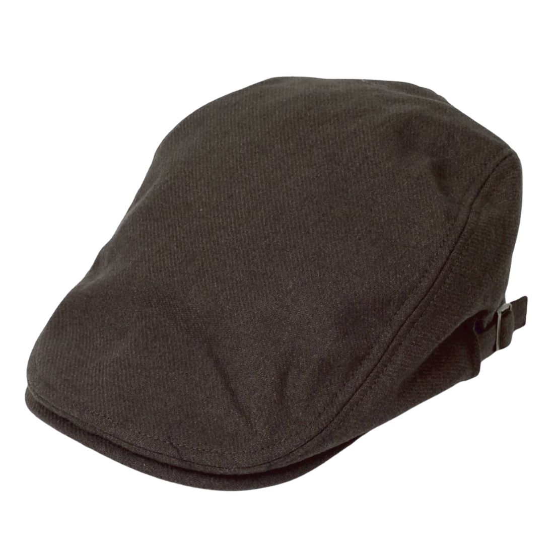 ウール混 メルトン ハンチング メンズ レディース 秋冬 帽子 防寒 チェック柄 裏地 サイズ調整 ベルト付き おしゃれ 散歩 通勤 ギフト プレゼント 送料無料 |  | 03