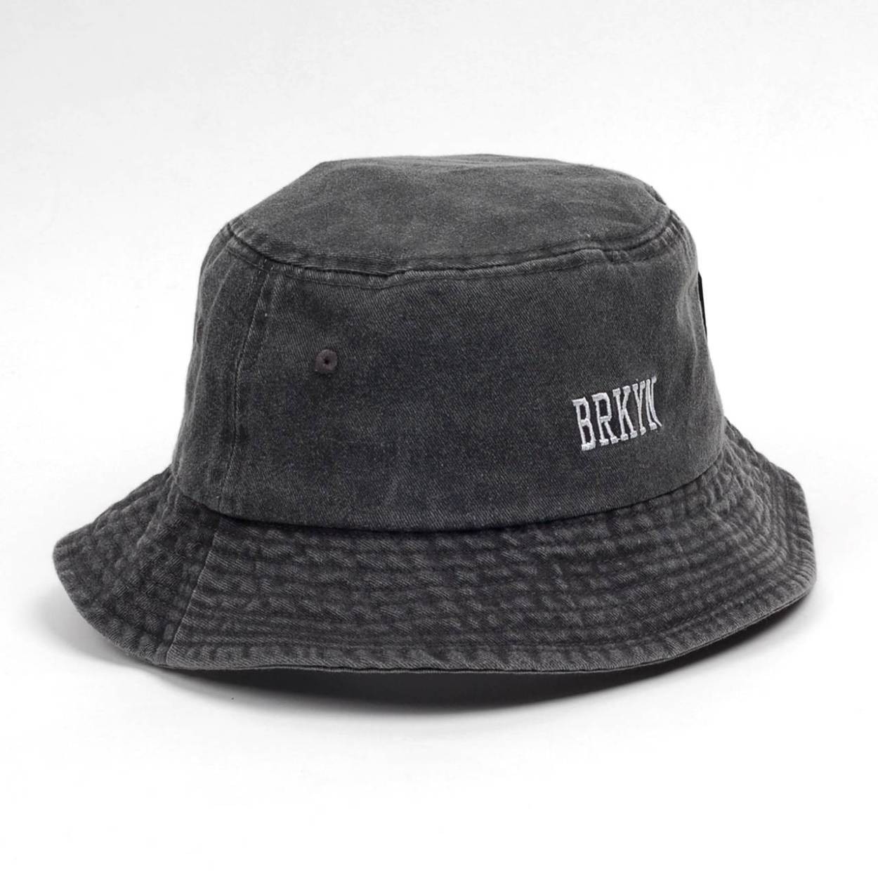 バケットハット メンズ レディース バケハ BRKYN刺繍 バイオウォッシュ 男女兼用サイズ（58cm） UVカット HAT ブラック ベージュ ネイビー SAX 4色 Mサイズ |  | 01