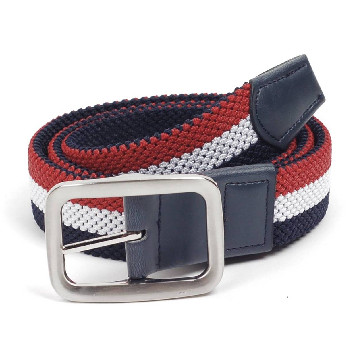 ベルト メンズ カジュアル メッシュ リバーシブル ３色 単色 編み 穴なし 無段階で調整自由 ストレッチ 伸縮 編組ベルト |  | 01