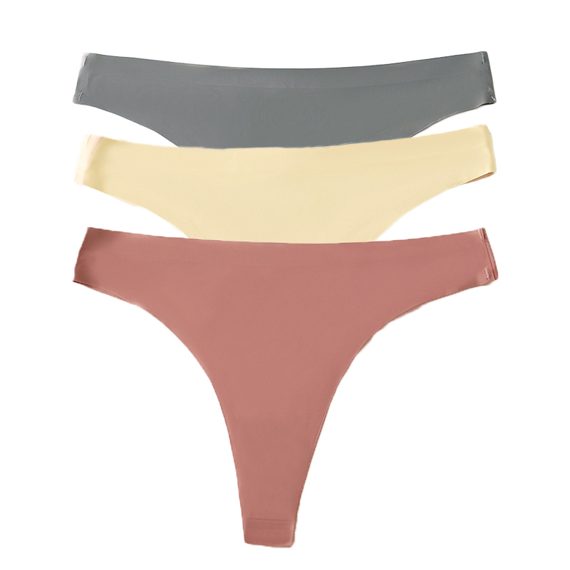 3枚セット ショーツ Tバック シームレス 下着 パンツ シンプル