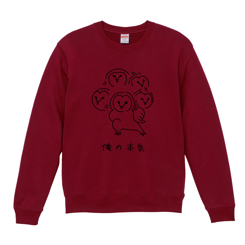 45r フクロウ スウェット スウェット トレーナー レディース メンズ 裏毛 防寒 秋冬 長袖