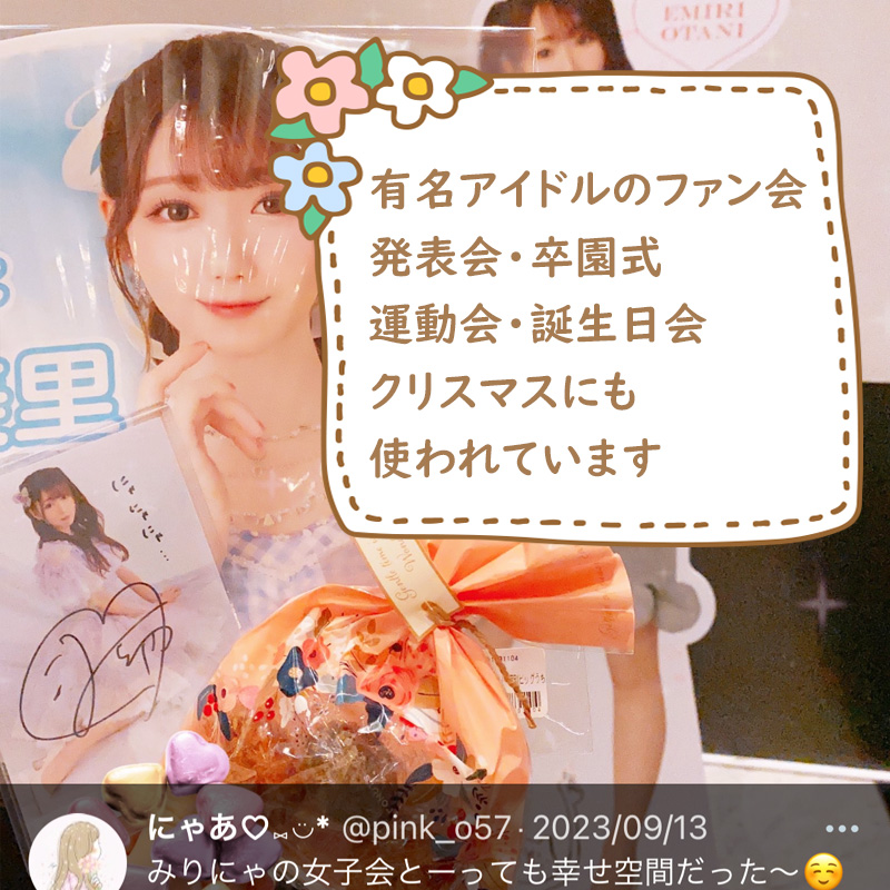 アイドルコンサートにも