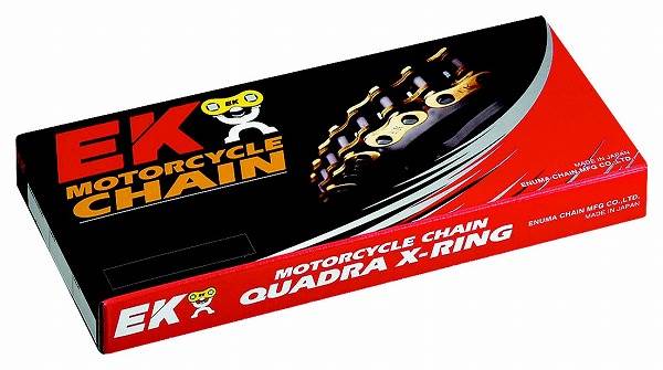 エヌマチェーン 525-140L NXリングチェーン（バイク用）MLJ（カシメジョイント）ゴールド 525ZV-X3（GP/GP） | 