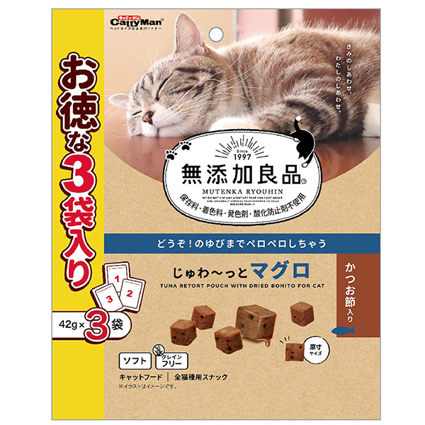 ドギーマンハヤシ 無添加良品じゅわ〜っとマグロかつお節入り 42g×3袋 82777 | 