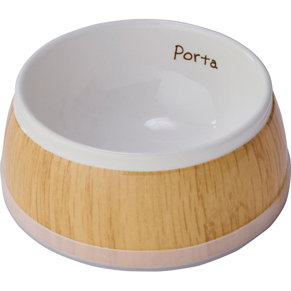 犬用食器 Porta 木目調食器 S W27658 犬猫用品 食器 食器