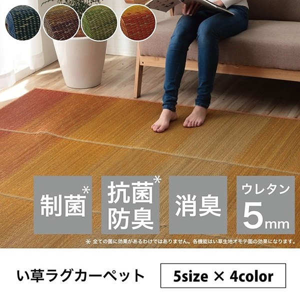 【地域制限有】【メーカー直送】イケヒコ・コーポレーション ラグ 小林製薬 持続性抗菌剤 KOBA-GUARD 制菌 抗菌防臭 滑り止め ウレタン 不織_1
