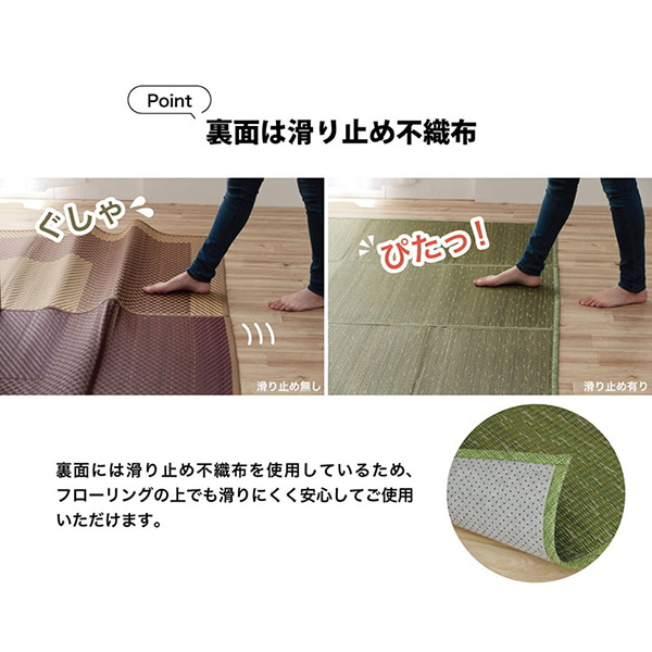 【地域制限有】【メーカー直送】イケヒコ・コーポレーション ラグ 小林製薬 持続性抗菌剤 KOBA-GUARD 制菌 抗菌防臭 滑り止め ウレタン 不織_5
