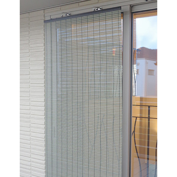 あすつく】三宅製簾 すだれ PP グランツ 60×90cm シルバー 