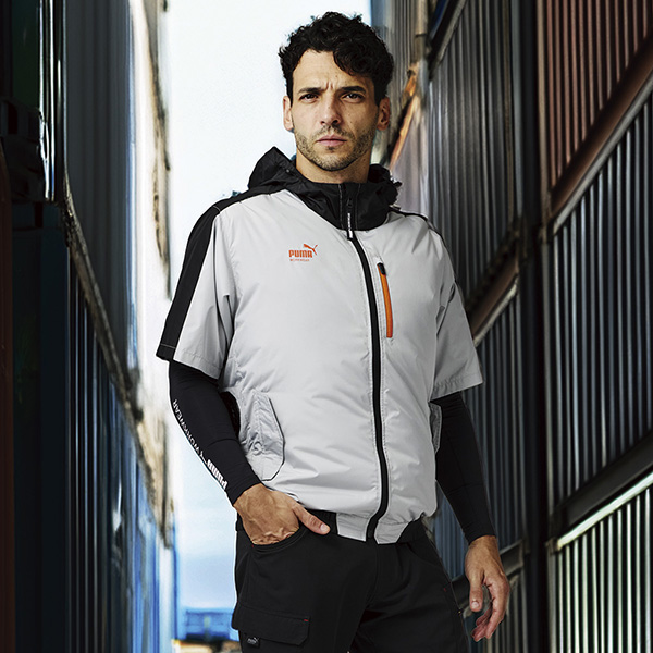 あすつく】PUMA（プーマ） エアツイスト ベスト ブラック Lサイズ AT