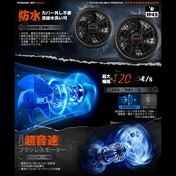 G.B.Z:36Vバッテリー＆ファン付きセット 36v02-FSZ 2026年夏新商品