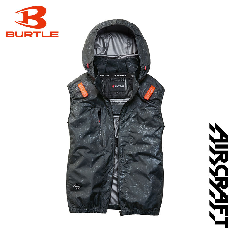 あすつく) バートル（BURTLE）:ACベスト 79 ストームブラック XXL