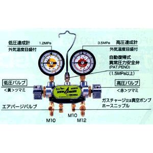 Dengen(デンゲン) デンゲン:マニホールド CP-MG213N ゲージ2バルブ Dengen(デンゲン) デンゲン:マニホールド CP-MG213N ゲージ2バルブ