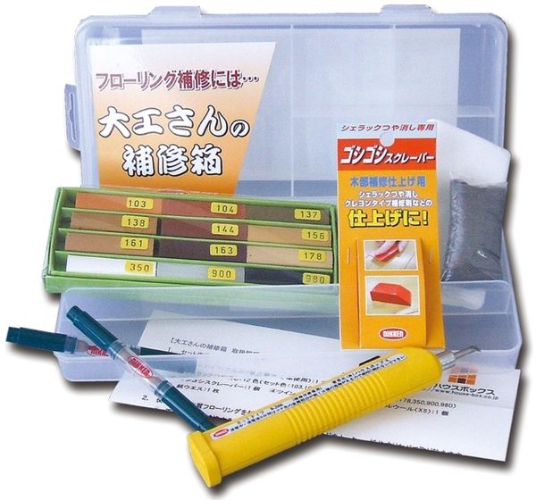 キャンディルデザイン:大工さんの補修箱 77000112 3795290000 sogyo2024 木製フローリング用補修キット 自分で 初心者 | 