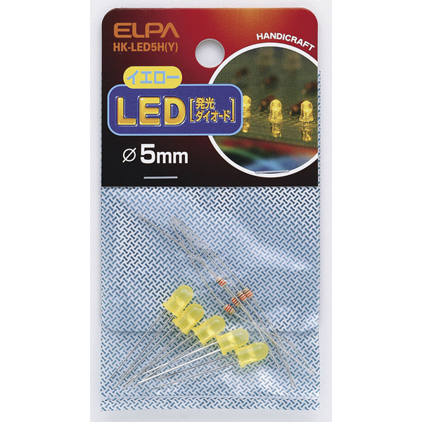 Yahoo! Yahoo!ショッピング(ヤフー ショッピング)ELPA（エルパ）:LED 5mm 黄 HK-LED5H（Y）