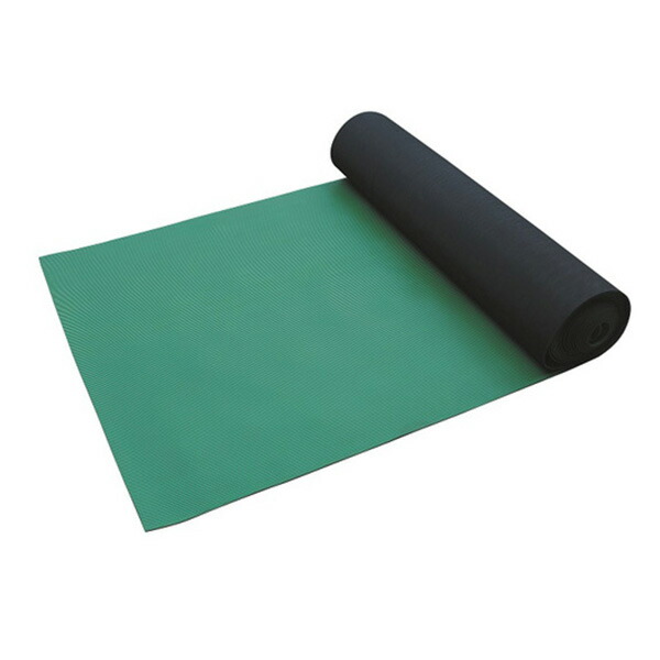 アラオ:筋入りゴムマット タテ筋 3t×1m×20m AR-1543 B山 マット 縦筋 長持 安 タテ 20m ゴム