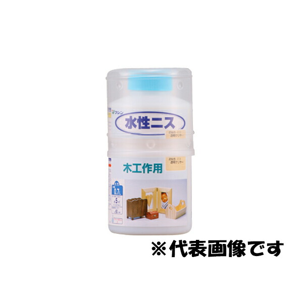 和信ペイント:水性ニス 0.7L 透明クリヤー 4965405110036 水性 木工 屋内木部 工作 | Washin Paint