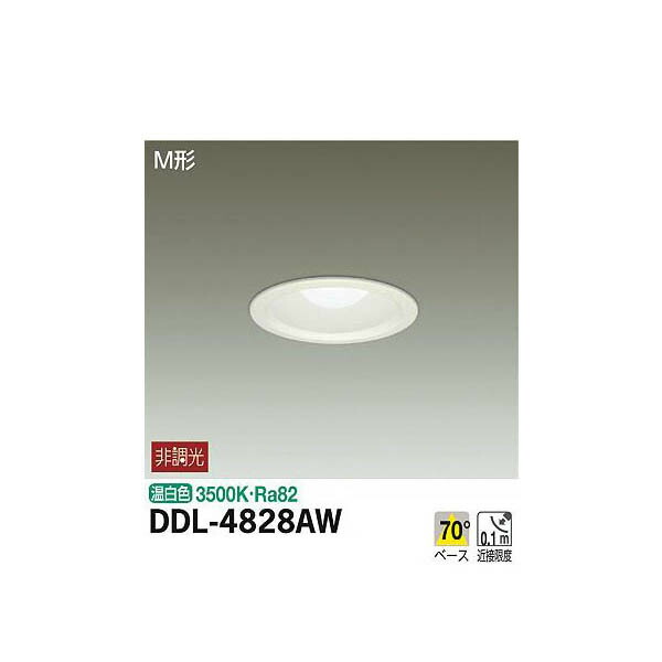 【メーカー直送】大光電機 ダウンライト DDL-4828AW