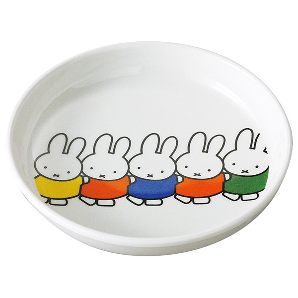 関東プラスチック工業:メラミン子供食器　ミッフィーとおともだち　小皿　M-8FT 1263640