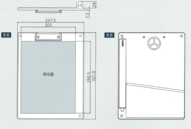 サンパッド 暗所　筆記作業用ライト　三和テッキ 三和テッキ:サンパッド SANPAD 夜間や暗所でタフに活躍 ！トレスにも