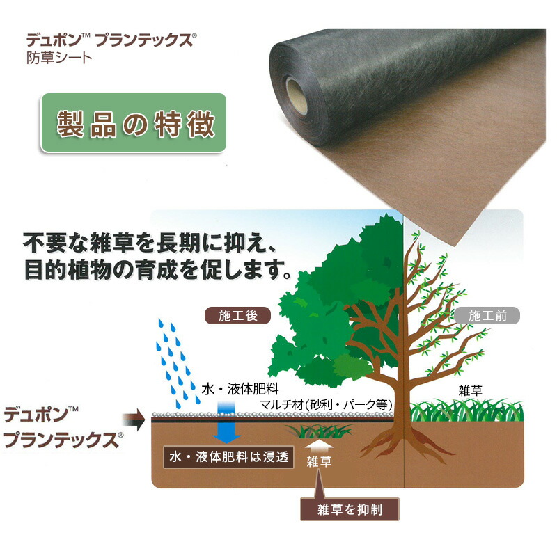 【あすつく】デュポン 防草シート プランテックス 240BB 1X30M 4515599054861 |  | 03