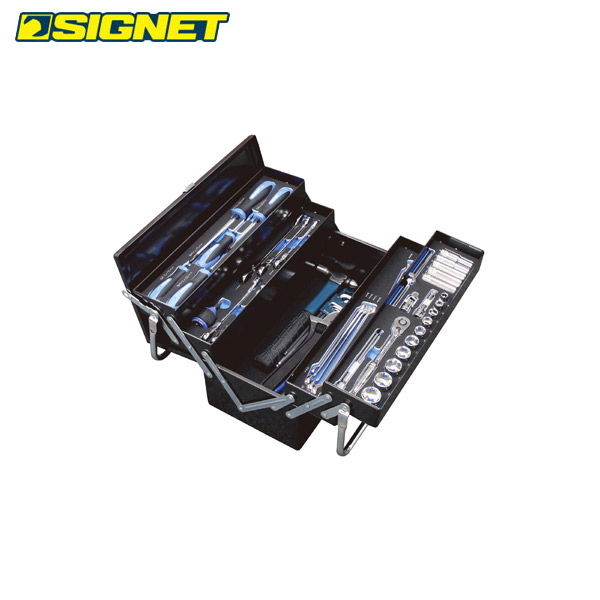 SIGNET(シグネット): メカニックツールセット両開きトレイ付 9.5SQ 54006 ツールセット シグネット 54006 工具 工具セット