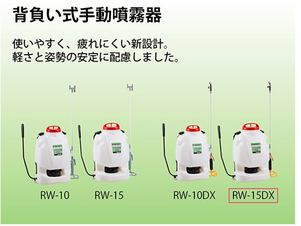 (あすつく)　工進(KOSHIN):＜工進認定店＞グランドマスター　背負い式手動噴霧器　RW-15DX　こうしん　農業　KOSHIN　園芸　機械