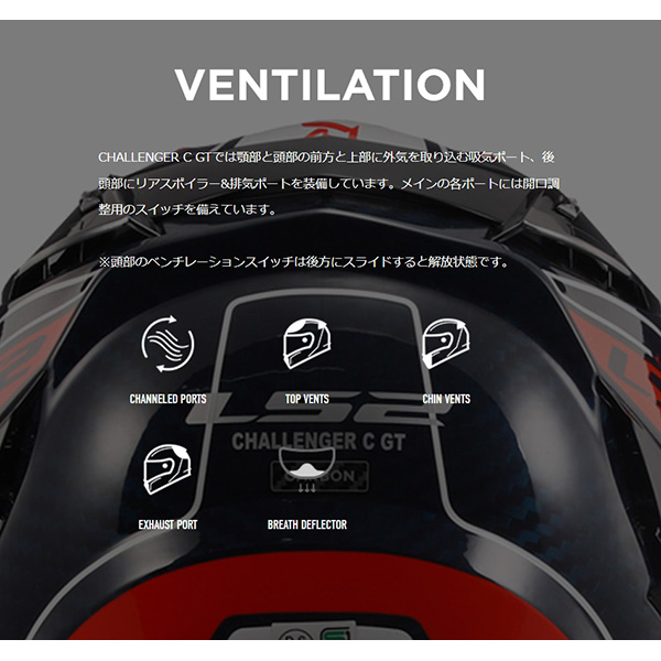 【あすつく】LS2 HELMETS 【国内正規品】CHALLENGER C GT CARBON XLサイズ 103277099XL |  | 07