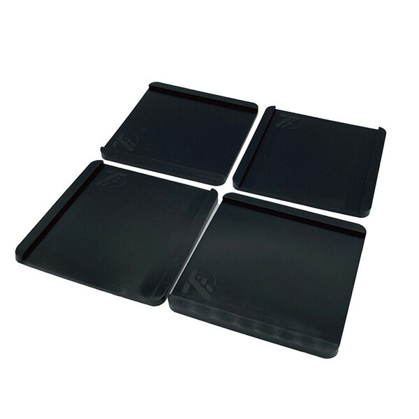 水上:移動抑制シリコンマット 黒　100 x 100 x 6 TFi-2006 ズレ防止効果 電子レンジ トースター 移動抑制 シリコンマット 快適