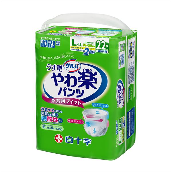 白十字サルバやわ楽パンツ　新品8パック 白十字 サルバ やわ楽パンツ しっかり長時間M-L お試しパック 1