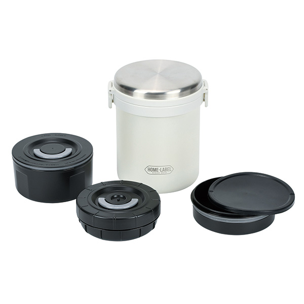 パール金属 ホームレーベル 全真空ステンレスランチジャー1500（ホワイト） HB-5670