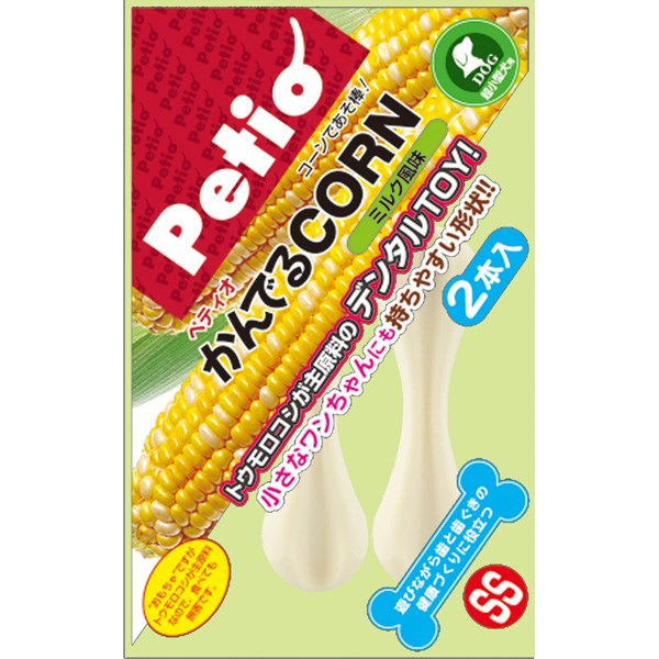 ペティオ かんでるCORN ミルク風味 SS 超小型犬用 W22971 | 