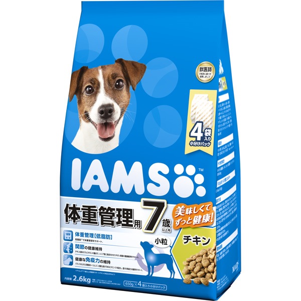 マースジャパンリミテッド アイムス犬 7歳体重チキン小粒2.6kg 4902397846307