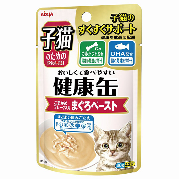 Yahoo! Yahoo!ショッピング(ヤフー ショッピング)アイシア 子猫のための健康缶パウチ こまかめフレーク入りまぐろペースト 40g 4571104713210