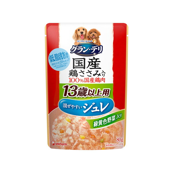 Yahoo! Yahoo!ショッピング(ヤフー ショッピング)ユニ・チャーム グラン・デリ パウチジュレ13歳以上用鶏ささみ・緑黄色野菜入り 80g 4520699675908