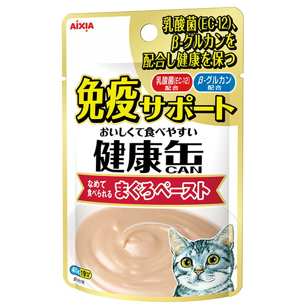 Yahoo! Yahoo!ショッピング(ヤフー ショッピング)アイシア 健康缶パウチ 免疫サポート まぐろペースト 40g 4571104718000