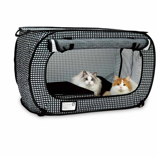 【あすつく】猫壱 ポータブルケージとトイレのセット 4580471862728 |  | 06