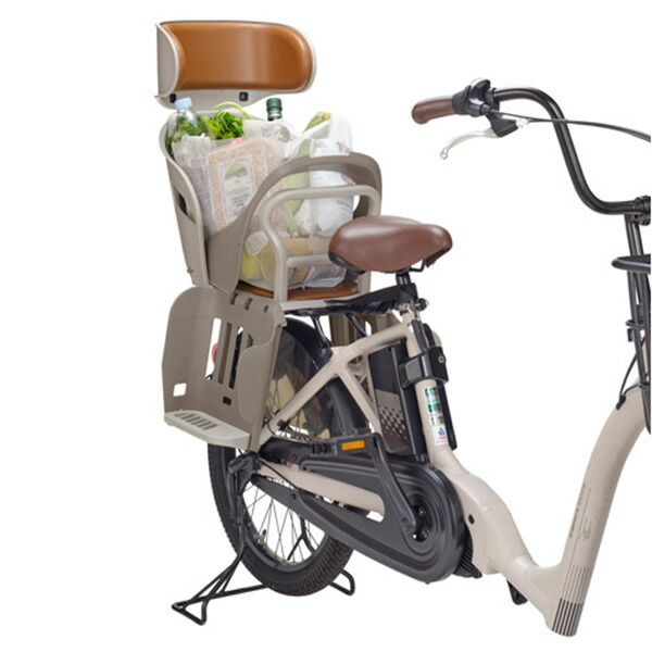 【あすつく】OGK（オージーケー） 自転車用リヤチャイルドシート　POPOLAｍｏｒｅ　グレージュ RBC-019DX2 |  | 01