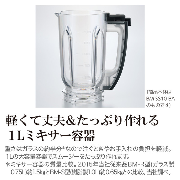 象印マホービン 象印ミキサー【象印独自のブレード】「ヘルシーミックス」 1.0L グレージュ BM-SA10-HC |  | 03