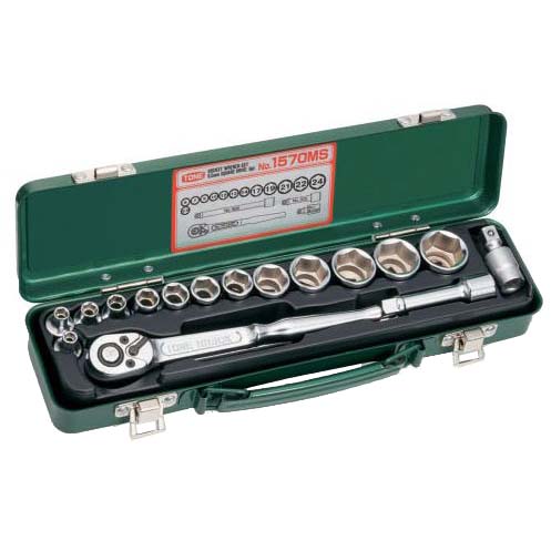 TONE 9.5㎜ No.1570M ソケットレンチset TONE（トネ） :ソケットレンチセット 1570M ○差込角9.5mm(3/8inch