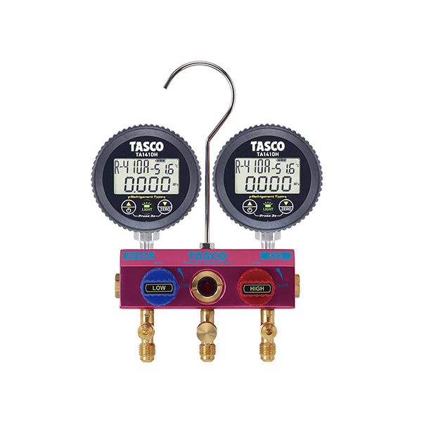 イチネンTASCO （タスコ） R32/R410A用ボールバルブ式デジタルゲージ